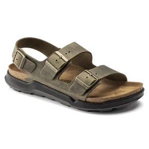 Milano Crosstown Men Oiled Leather Faded Khaki