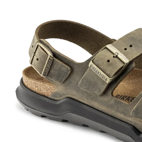 Milano Crosstown Men Oiled Leather Faded Khaki - Image 8