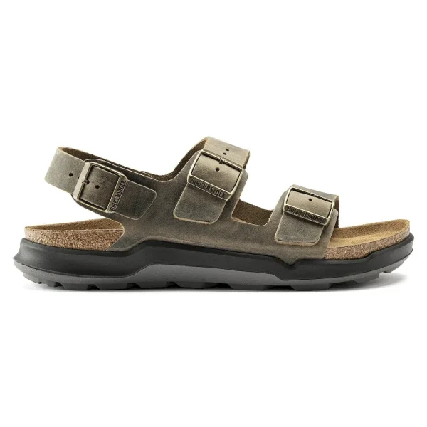 Milano Crosstown Men Oiled Leather Faded Khaki - Image 7