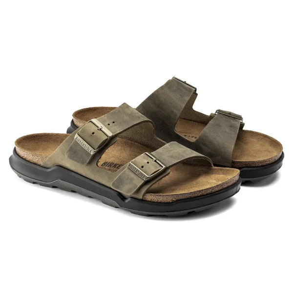 Arizona Crosstown Men Oiled Leather Faded Khaki - Image 6