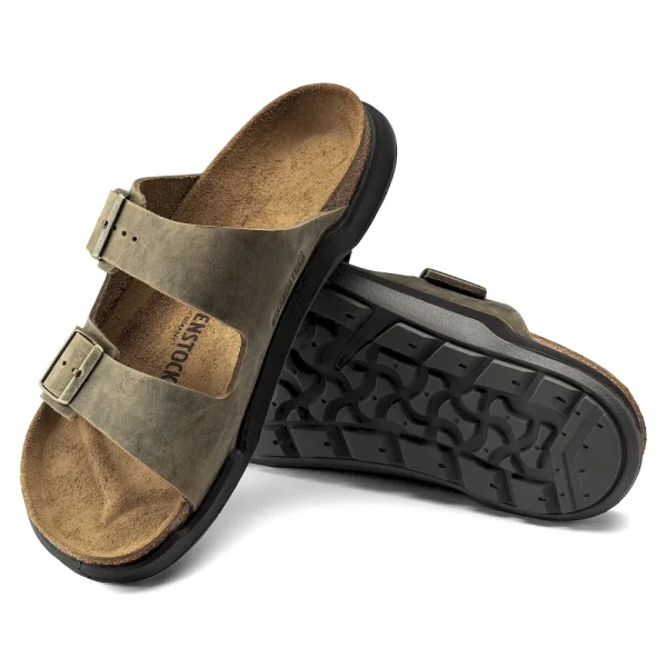 Arizona Crosstown Men Oiled Leather Faded Khaki - Image 4