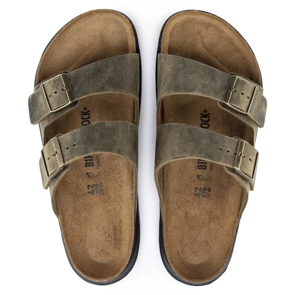 Arizona Crosstown Men Oiled Leather Faded Khaki - Image 5