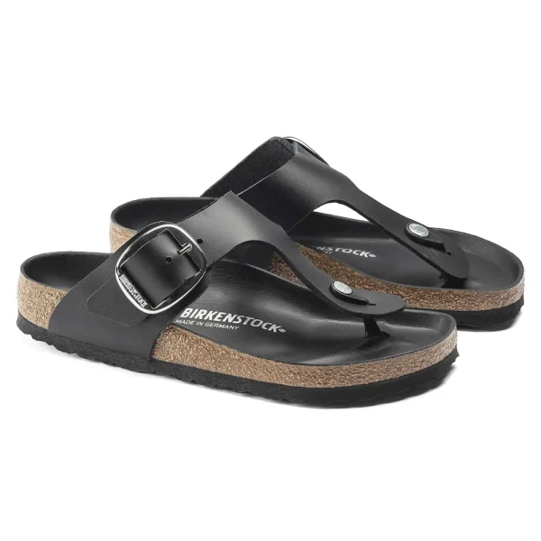 Gizeh Big Buckle Oiled Leather Black - Image 6