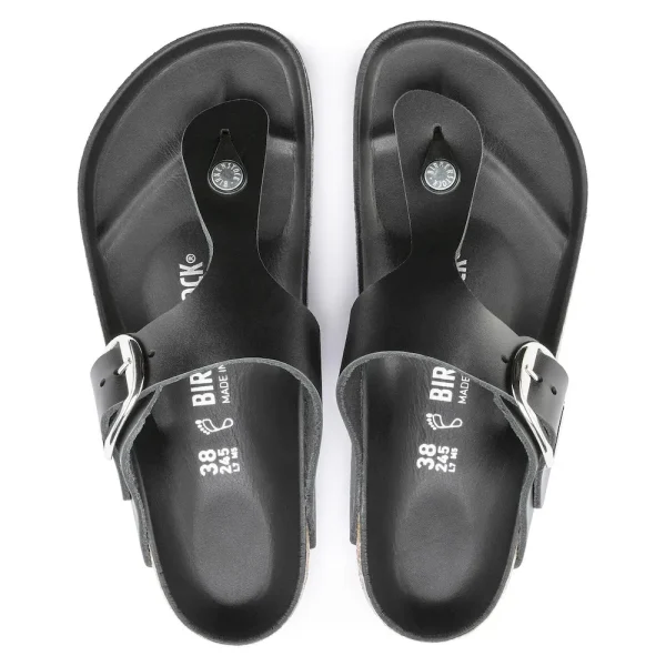 Gizeh Big Buckle Oiled Leather Black - Image 5