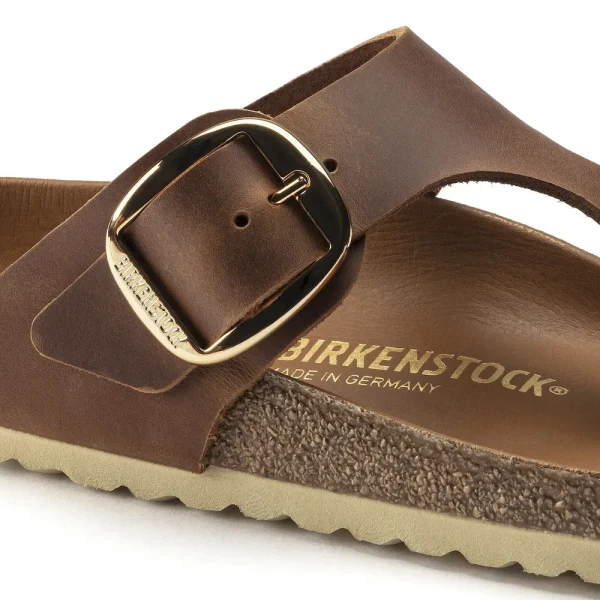Gizeh Big Buckle Oiled Leather Cognac - Image 8