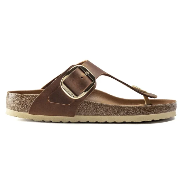 Gizeh Big Buckle Oiled Leather Cognac - Image 7