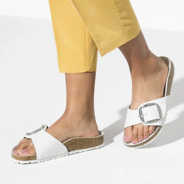Madrid Big Buckle Leather White - Image 3