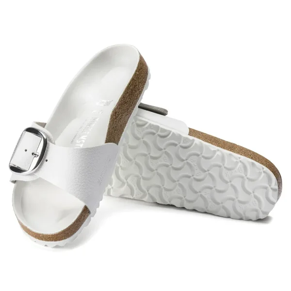 Madrid Big Buckle Leather White - Image 4