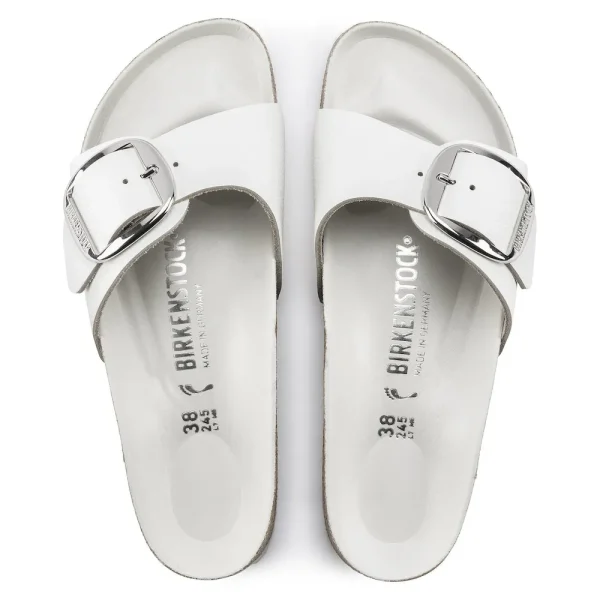 Madrid Big Buckle Leather White - Image 5