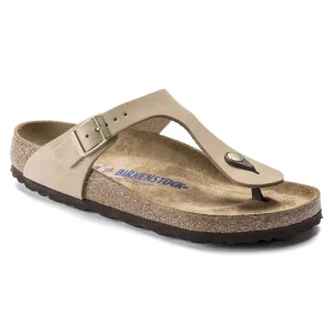 Gizeh Soft Footbed Nubuck Leather Sandcastle