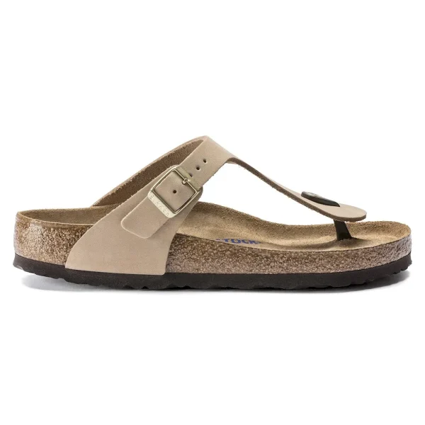 Gizeh Soft Footbed Nubuck Leather Sandcastle - Image 7