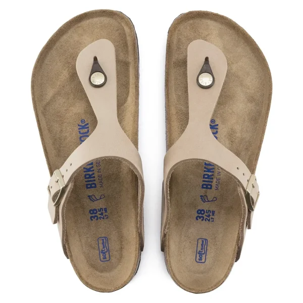 Gizeh Soft Footbed Nubuck Leather Sandcastle - Image 5