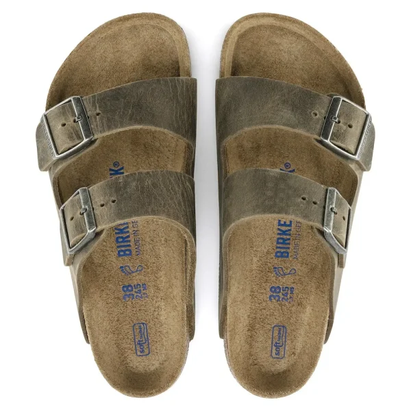 Arizona Soft Footbed Oiled Leather Faded Khaki - Image 5
