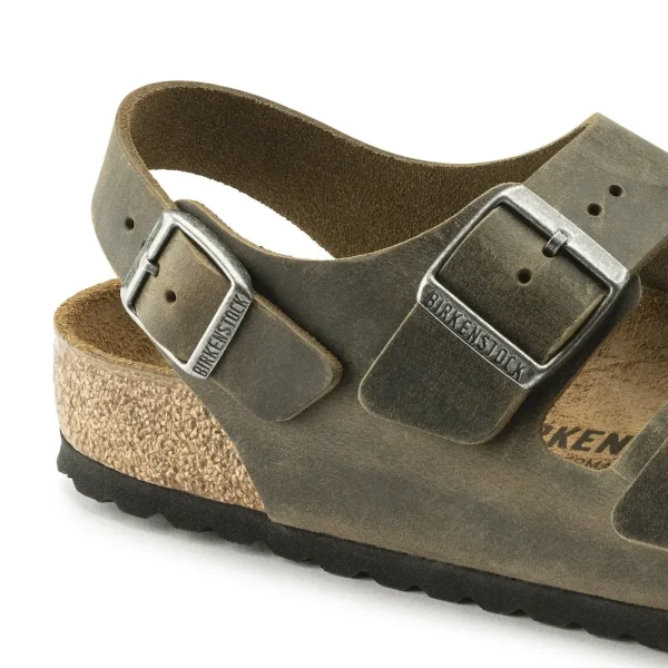 Milano Oiled Leather Faded Khaki - Image 8