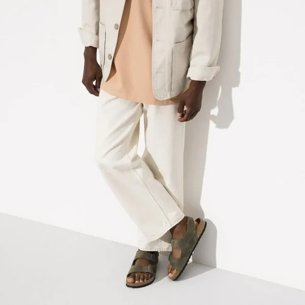 Milano Oiled Leather Faded Khaki - Image 3