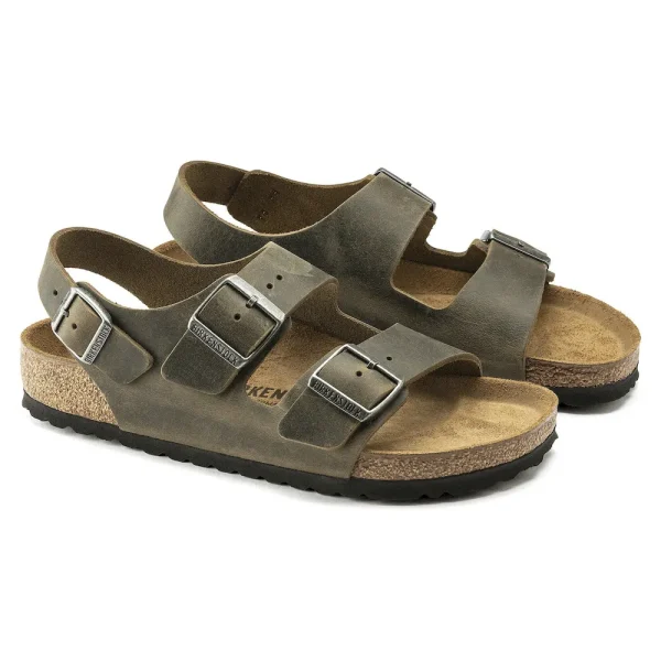 Milano Oiled Leather Faded Khaki - Image 6