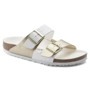 Arizona Split Birko-Flor White/Gold