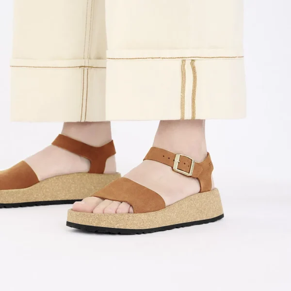 Glenda Nubuck Leather Pecan - Image 3