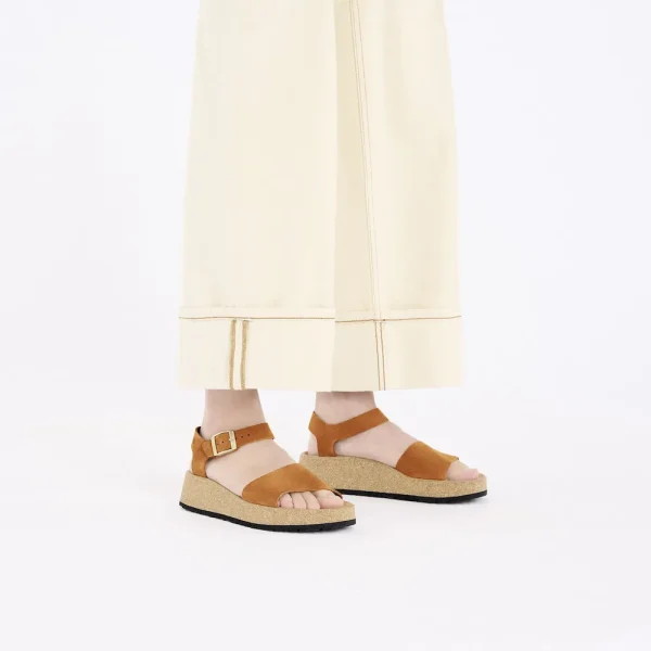 Glenda Nubuck Leather Pecan - Image 2