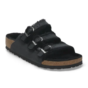 Florida Shearling Oiled Leather Black