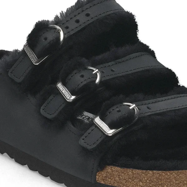 Florida Shearling Oiled Leather Black - Image 6