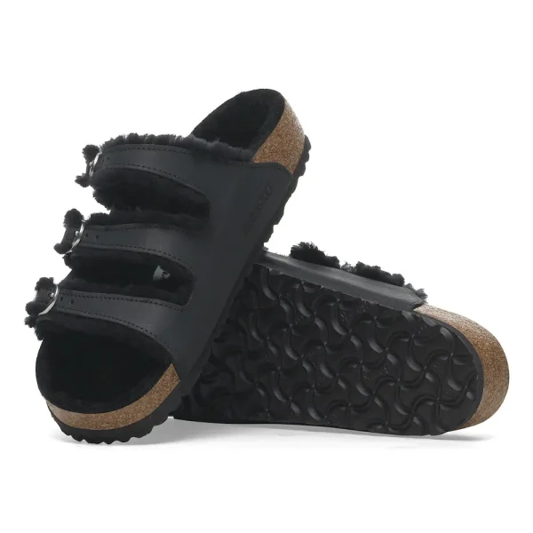 Florida Shearling Oiled Leather Black - Image 2