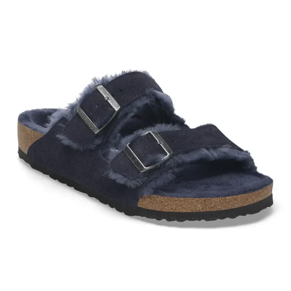 Arizona Shearling Suede Leather Midnight Blue