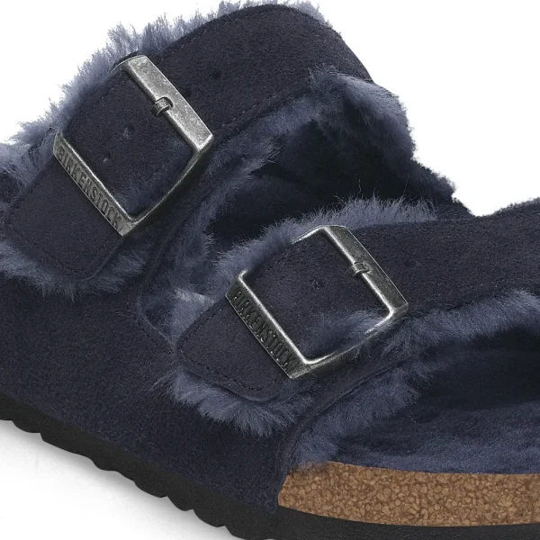 Arizona Shearling Suede Leather Midnight Blue - Image 6
