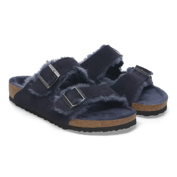 Arizona Shearling Suede Leather Midnight Blue - Image 4