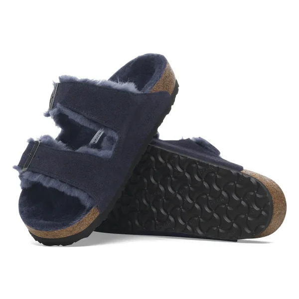 Arizona Shearling Suede Leather Midnight Blue - Image 2