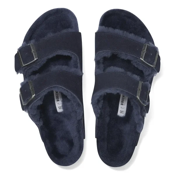 Arizona Shearling Suede Leather Midnight Blue - Image 3