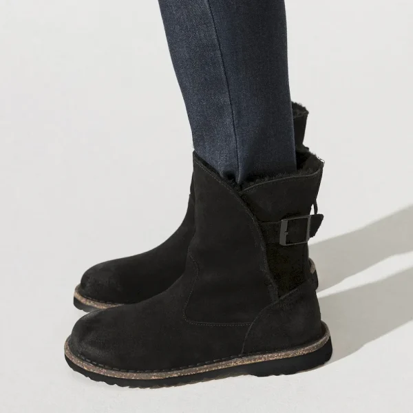 Uppsala Shearling Suede Leather Black - Image 3