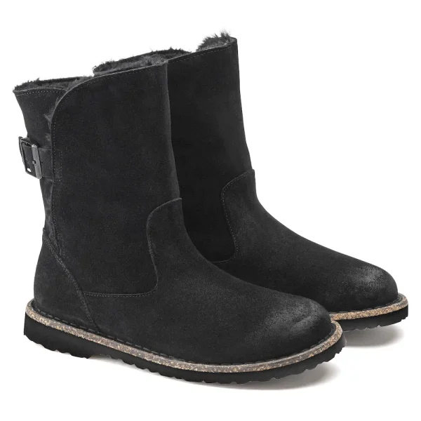 Uppsala Shearling Suede Leather Black - Image 6
