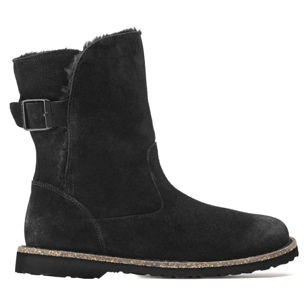 Uppsala Shearling Suede Leather Black - Image 7