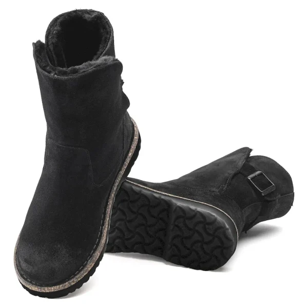 Uppsala Shearling Suede Leather Black - Image 4