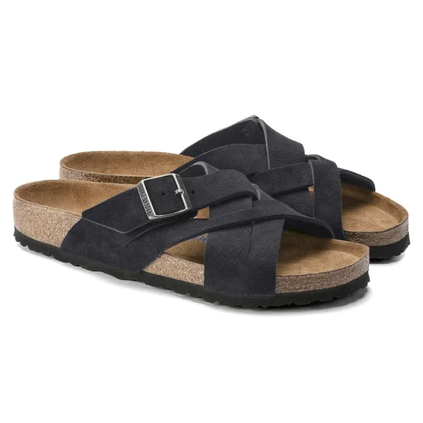 Lugano Soft Footbed Suede Leather Midnight Blue - Image 4