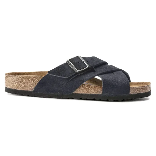 Lugano Soft Footbed Suede Leather Midnight Blue - Image 5