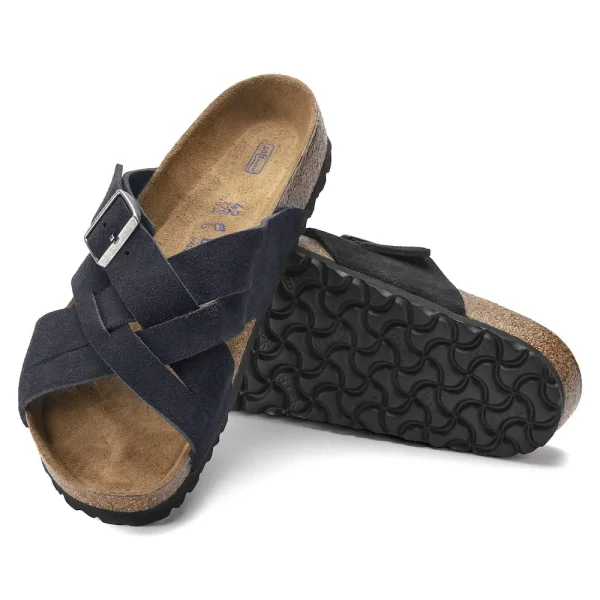 Lugano Soft Footbed Suede Leather Midnight Blue - Image 2