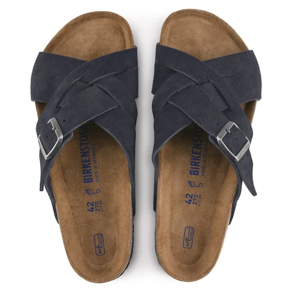 Lugano Soft Footbed Suede Leather Midnight Blue - Image 3