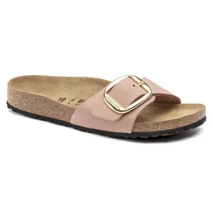 Madrid Big Buckle Nubuck Leather Old Rose