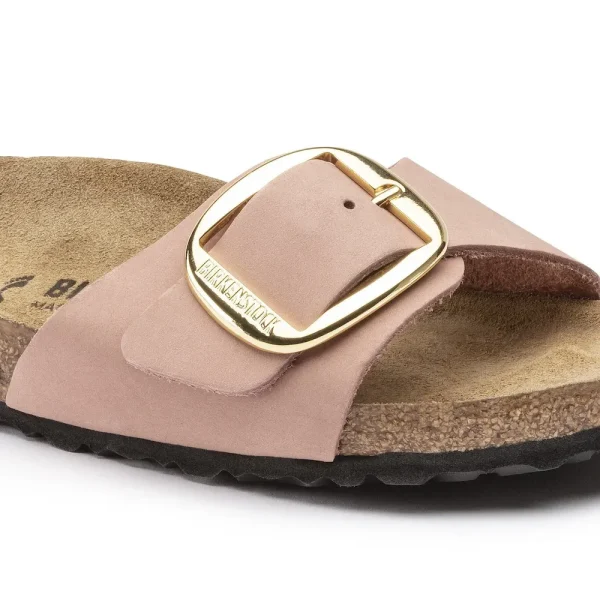 Madrid Big Buckle Nubuck Leather Old Rose - Image 8