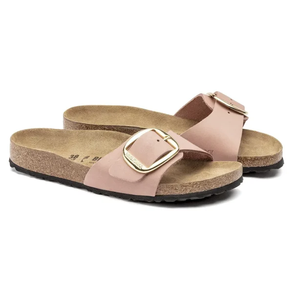 Madrid Big Buckle Nubuck Leather Old Rose - Image 6
