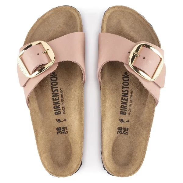 Madrid Big Buckle Nubuck Leather Old Rose - Image 5