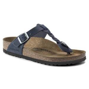 Gizeh Braided Oiled Leather Navy