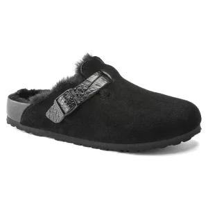 Boston Shearling Suede Leather Black