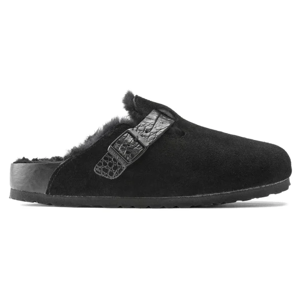 Boston Shearling Suede Leather Black - Image 5