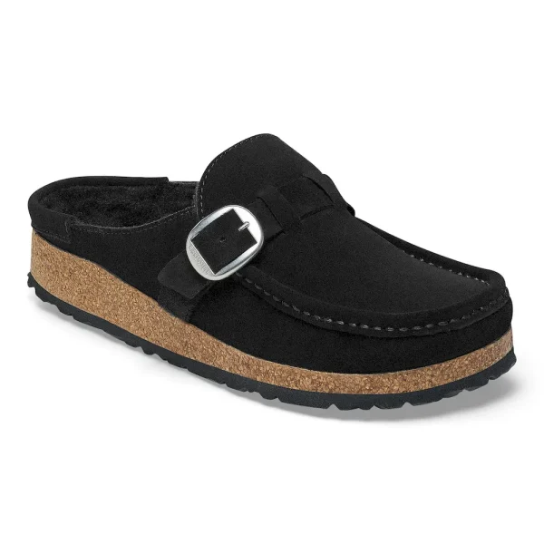 Buckley Shearling Suede Leather Black - Image 2