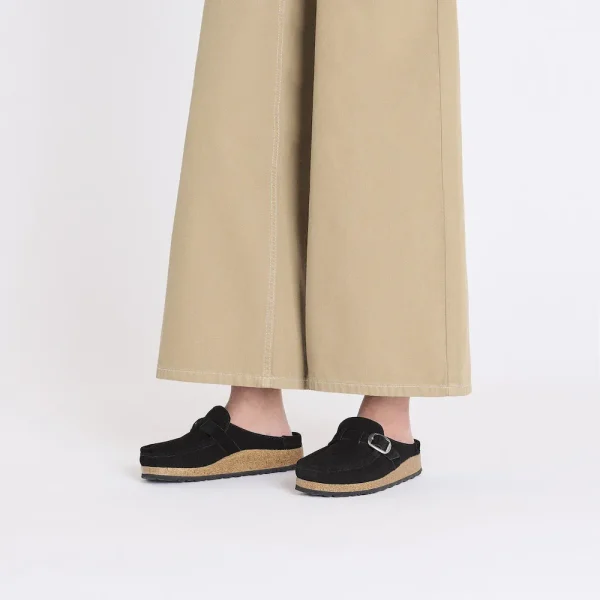 Buckley Shearling Suede Leather Black - Image 4
