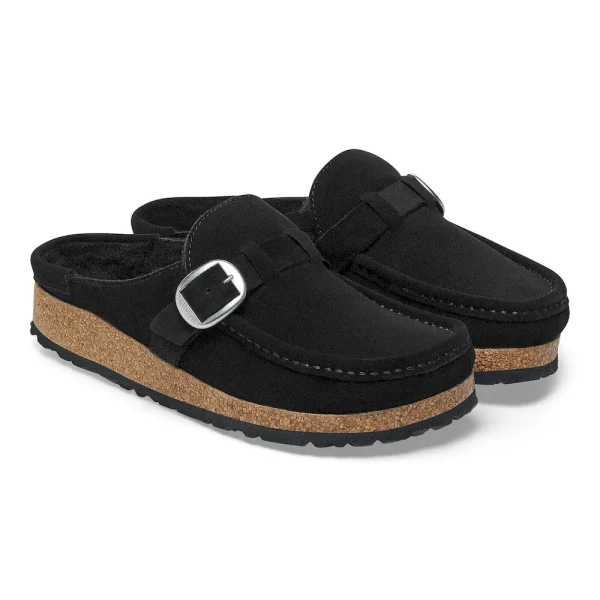 Buckley Shearling Suede Leather Black - Image 12