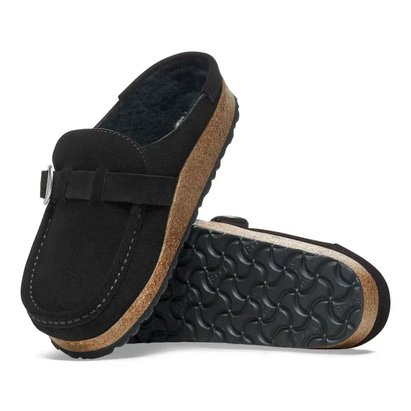 Buckley Shearling Suede Leather Black - Image 8